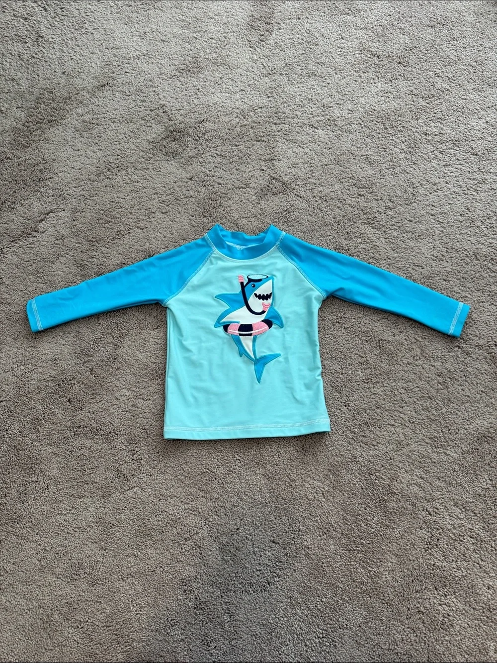 Gymboree Aqua & Pink Shark Two-Piece Rashguard Set